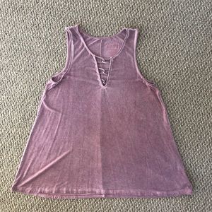 AE soft & sexy flowy criss-cross tank